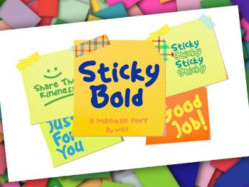 Sticky Bold Yazı Tipi