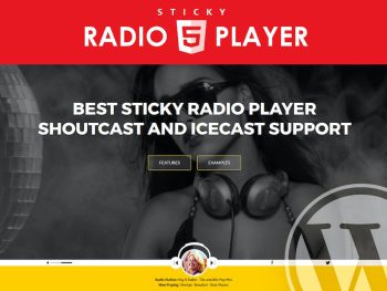 Sticky Full Width Radio Player WordPress Plugin WordPress Eklentisi