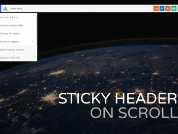 Sticky Header on Scroll for WordPress WordPress Eklentisi