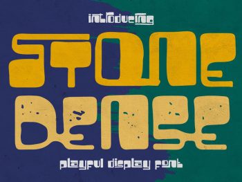 Stone Dense - Playful Display Font Yazı Tipi