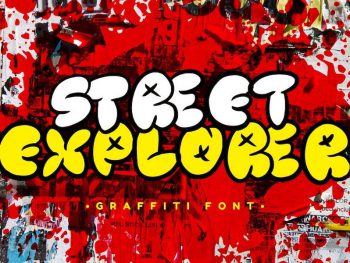 Street Explorer - Graffiti Font Yazı Tipi