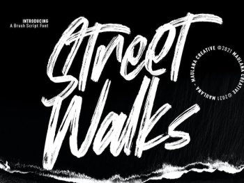 Street Walks Brush Script Font Yazı Tipi