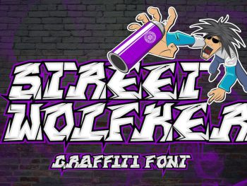 Street Wolfker - Unique Graffiti Font Yazı Tipi