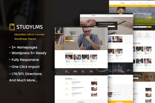 Studylms - Education LMS & Courses WordPress Teması