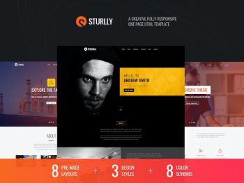 Sturlly Responsive One Page Multipurpose Template Yazı Tipi