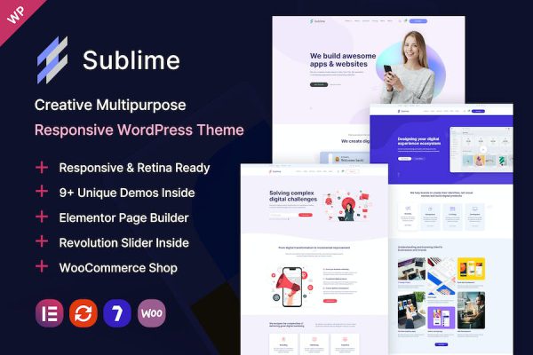 Sublime - Creative Multipurpose WordPress Teması