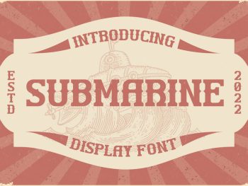 Submarine Display Font Yazı Tipi