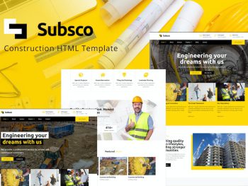 Subsco - Construction HTML Template Yazı Tipi