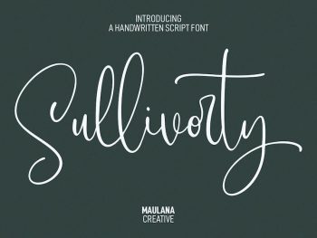 Sullivorty Script Font Yazı Tipi