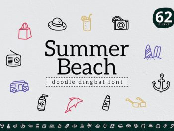 Summer Beach Dingbat Yazı Tipi