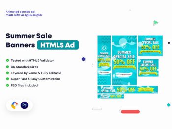 Summer Sales Banners HTML5 Ad Yazı Tipi