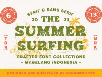 Summer Surfing - Display Font Yazı Tipi