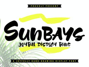 Sunbays | Joyful Display Font Yazı Tipi