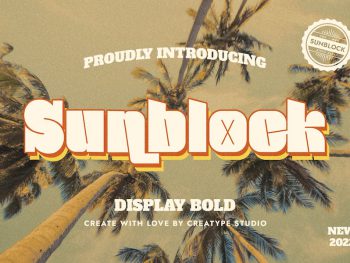 Sunblock Display Bold Yazı Tipi