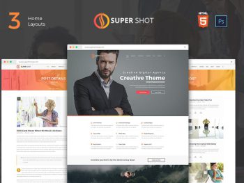 SuperShot - Onepage Agency Landing Page Yazı Tipi