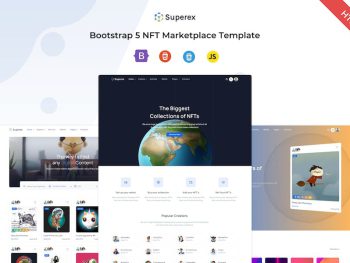 Superex - NFT Marketplace (HTML + React.js) Yazı Tipi