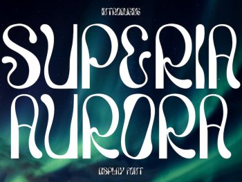 Superia Aurora - Display Font Yazı Tipi
