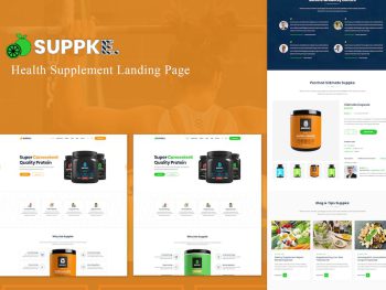 Suppke - Health Supplement Landing Page Yazı Tipi