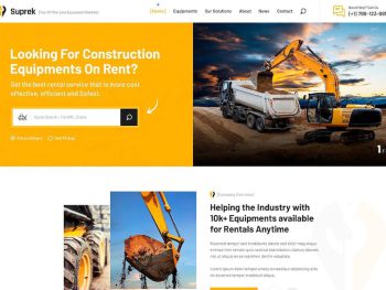 Suprek - construction equipment HTML Yazı Tipi