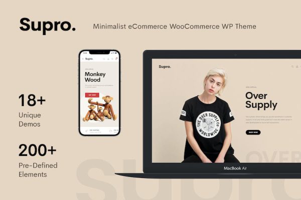 Supro - Minimalist WooCommerce WordPress Teması