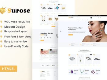 Surose - Jewelry eCommerce HTML Template Yazı Tipi