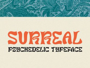 Surreal - Psychedelic Typeface Yazı Tipi