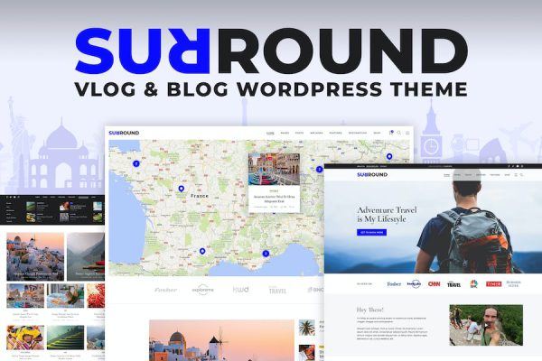 Surround Vlog & Blog WordPress Teması