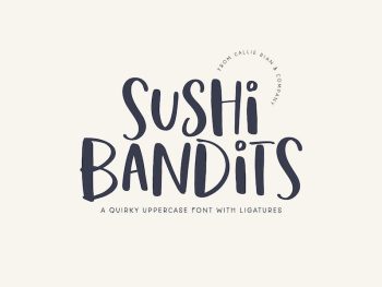 Sushi Bandits Typeface Yazı Tipi