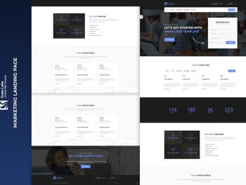 Swan Lake - Lead Generation Marketing Landing Page Yazı Tipi