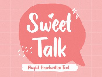 Sweet Talk - Display Font Yazı Tipi