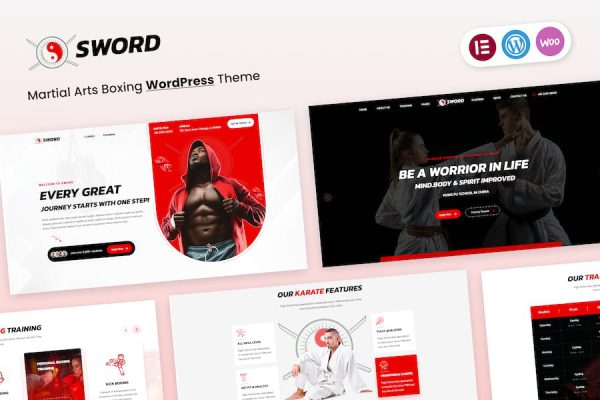 Sword - Martial Arts Boxing WordPress Teması