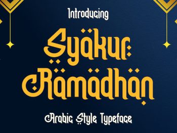 Syakur Ramadhan - Arabic Style Font Yazı Tipi