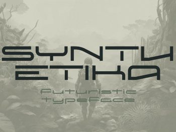 Synthetika - Futuristic Typeface Yazı Tipi