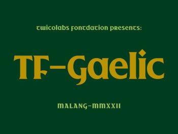 TF-Gaelic Yazı Tipi