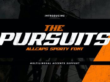 THE PURSUITS - All Caps Sporty Font Yazı Tipi