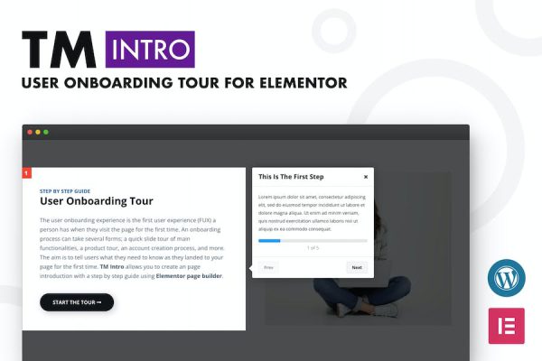 TM Intro- User Onboarding Tour Addon For Elementor WordPress Eklentisi
