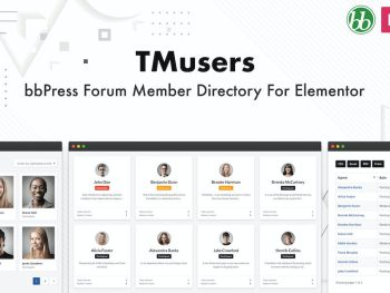 TMusers - bbPress Member Directory For Elementor WordPress Eklentisi