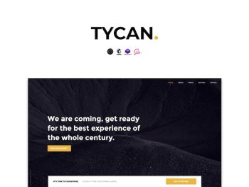 TYCAN - Timeless Coming Soon Template Yazı Tipi