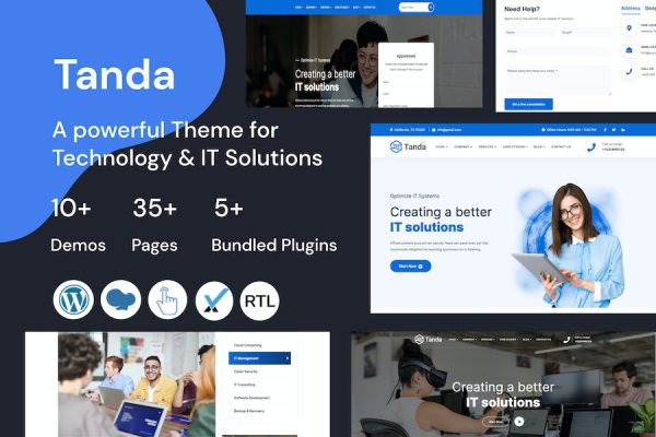 Tanda - Technology & IT Solutions WordPress Teması