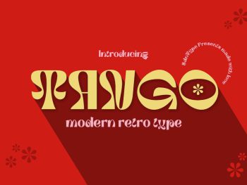 Tango - Display Typeface Yazı Tipi