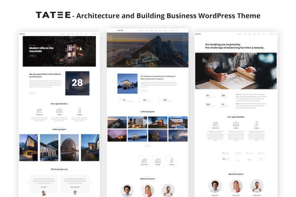 Tatee - Architecture and Building WordPress Teması