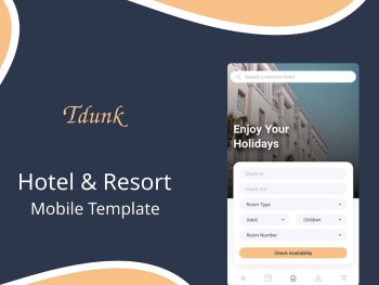 Tdunk - Hotel & Resort Mobile Template Yazı Tipi