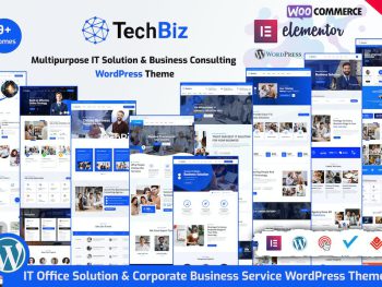 Techbiz - Multipurpose IT Solution Business Theme WordPress Teması