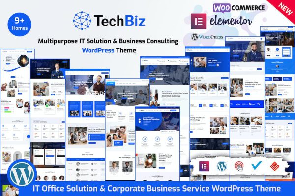 Techbiz - Multipurpose IT Solution Business Theme WordPress Teması