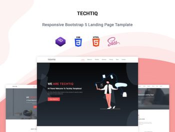 Techtiq - One Page Multipurpose Template Yazı Tipi