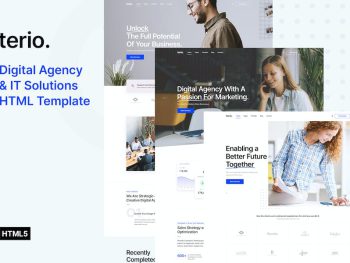 Terio - Digital Agency & IT Services Template Yazı Tipi