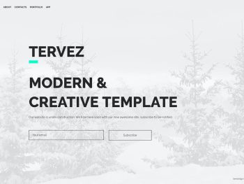 Tervez — Coming Soon & Maintenance Mode Template Yazı Tipi