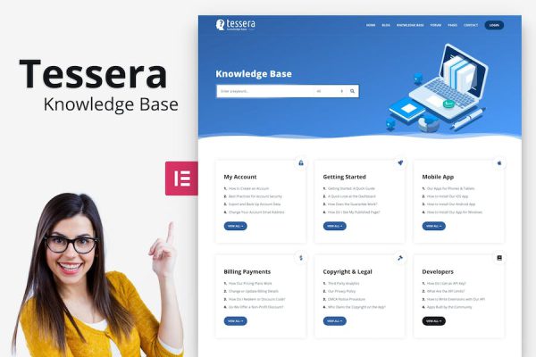 Tessera - Knowledge Base WordPress Teması