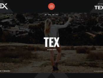 Tex - Creative One Page Portfolio Template Yazı Tipi