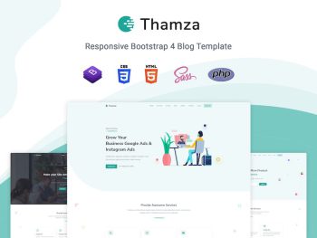 Thamza - Responsive Landing Page Template Yazı Tipi